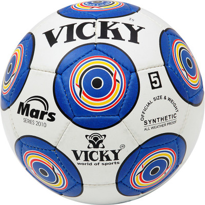 

Vicky Mars Football - Size: (Pack of 1, White, Blue