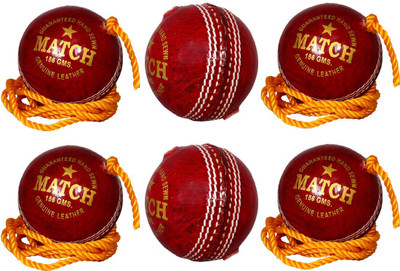 

Priya Sports PCROPERED-6 Cricket Training Ball(Pack of 6, Red)