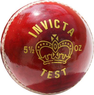 RS Robinson Invicta Test Cricket Leather Ball Pack of 6, Red
