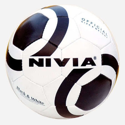 

Nivia black & white (size - ) Football - Size: (Pack of 1, Multicolor