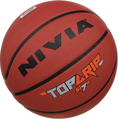 NIVIA Top Grip Basketball - Size: 7(Orange)