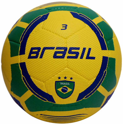 

Vector X Brasil Rubber Moulded Football - Size: (Pack of 1, Yellow, Green