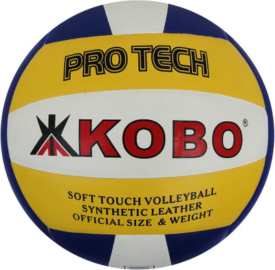 

Kobo Pro Tech Volleyball - Size: (Pack of 1, Yellow, Blue, White