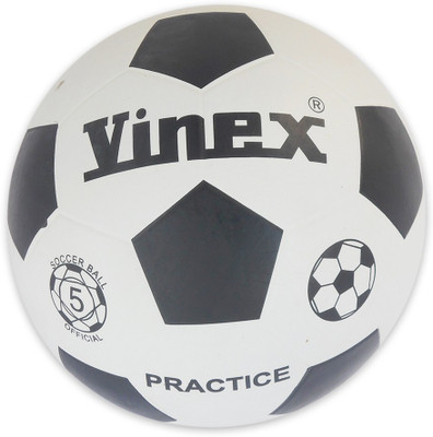 

Vinex Rubber Football - Size: (Pack of 1, Black, White