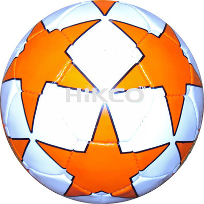 

Hikco Star Orange Football - Size: (Pack of 1, White, Orange, Black