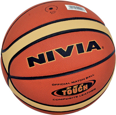 

Nivia Pro Touch Basketball - Size: (Pack of 1, Orange, Multicolor