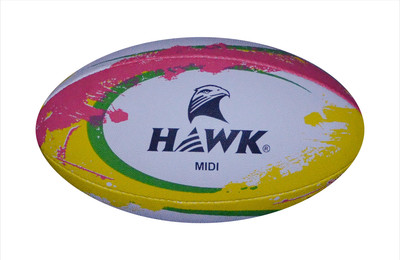 

HAWK Midi Rugby Ball - Size: (Pack of 1, White