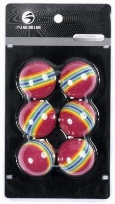 

Inesis by Decathlon Eva Stripes Golf Ball(Pack of 6)
