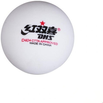 

DHS CD40C 1 Star Table Tennis Ball(Pack of 10, White)
