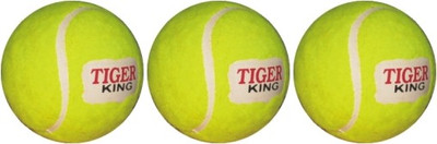 Tiger King Cricket Tennis Ball(Pack of 3, Green)