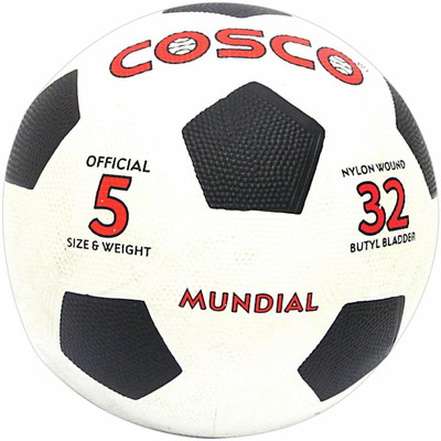 

Cosco Mundial Football - Size: (Pack of 1, White, White;black