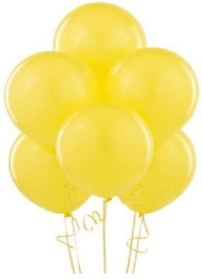 Homeshopeez Solid PLN-YLW-50 Balloon(Yellow, Pack of 50)