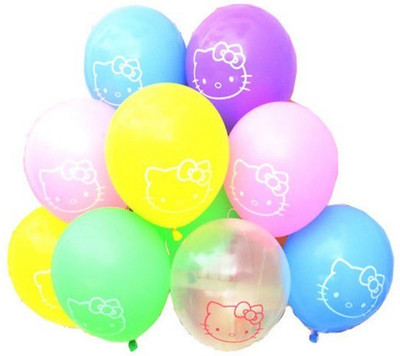 

PartyballoonsHK Printed Hello Kitty ( Pack of 10) Balloon(Multicolor, Pack of 10)