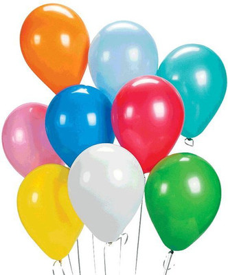

GrandShop Solid Mini 5" Inch Latex Balloon(Multicolor, Pack of 100)
