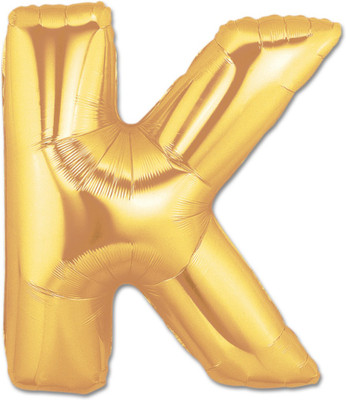 

Priyals Solid Golden - K Balloon(Gold, Pack of 1)