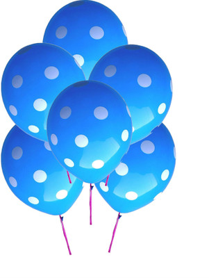

GrandShop Printed Polka__Dot 12" Inch Balloon(Blue, Pack of 25)