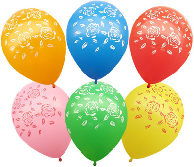 

Ziggle Printed Rosprin Balloon(Multicolor, Pack of 25)