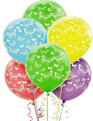 

Nxt Gen Printed BUTTERFLY Balloon(Multicolor, Pack of 100)