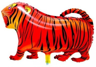 

PartyballoonsHK Printed Tiger Shaped Foil Balloon Airwalker(Orange, Pack of 1)