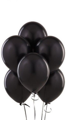 

GrandShop Solid Premium Dark Latex Balloon(Black, Pack of 50)