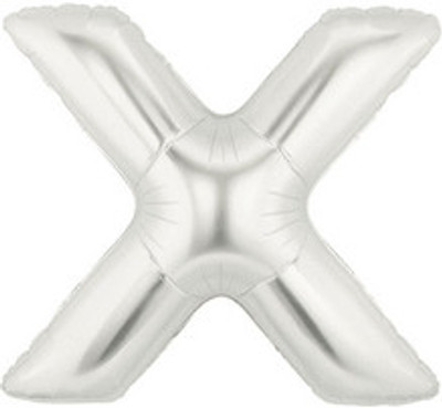 

Bettalic Printed 15924S X Balloon(Silver, Pack of 1)