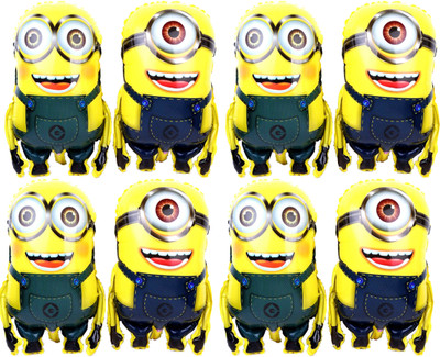 

Prollon Printed Medium Minion 1_2 Eye Pack 8 Balloon(Multicolor, Pack of 8)