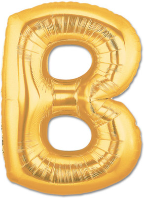 

Priyals Solid Golden - B Balloon(Gold, Pack of 1)