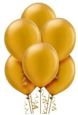 

Tiger Solid 50018 Balloon(Gold, Pack of 50)