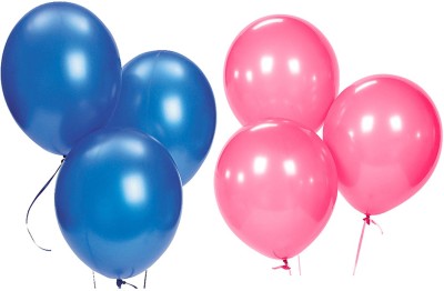 

Ziggle Solid Balloon Metallic Balloon(Pink, Blue, Pack of 50)