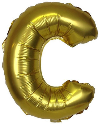 

Priyals Solid Golden - C Balloon(Gold, Pack of 1)