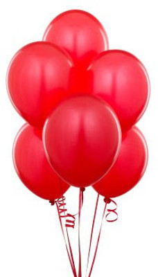 Tiger Solid 50013 Balloon(Red, Pack of 50)