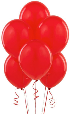 

Bobo Funco Solid Latex Balloon(Red, Pack of 50)
