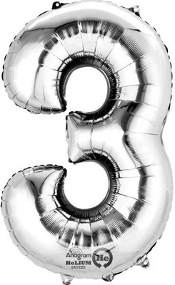 

Anagram Solid 27983-01 Balloon(Silver, Pack of 1)