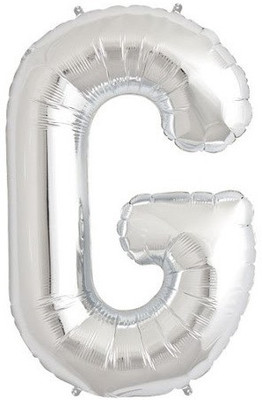 

GrandShop Solid "G" Letter Foil Balloon(Silver, Pack of 1)