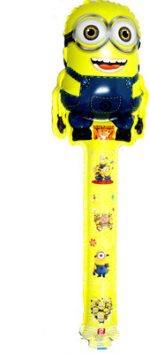 

Prollon Printed Small Cheering Minion Stick Eye Balloon(Multicolor, Pack of 1)