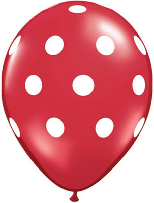 

Funcart Printed POBRED-FUN Balloon(Red, Pack of 5)