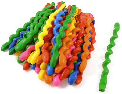 

Jamboree Solid 1Spiral100 Balloon(Multicolor, Pack of 100)