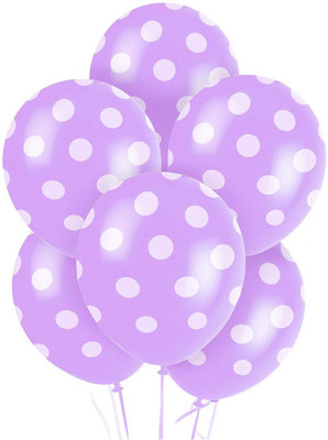 

PartyballoonsHK Printed New Lavender Polka Dots ( Pack of 30) Balloon(Purple, Pack of 30)