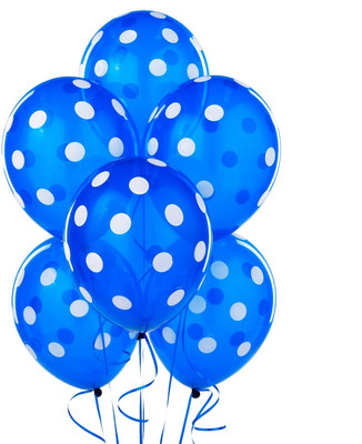 

Themez Only Printed Bal3 Balloon(Blue, White, Pack of 25)
