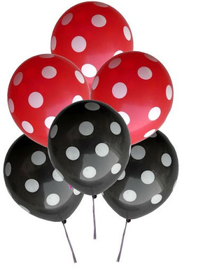 

GrandShop Printed 50224 Balloon(Red, Black, Pack of 25)
