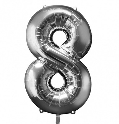 

Anagram Solid 27988-01 Balloon(Silver, Pack of 1)