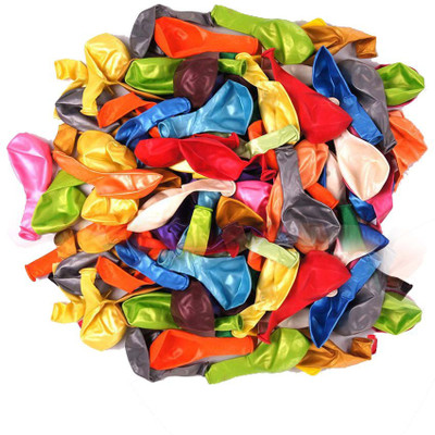 

PTCMart Solid mx100 Balloon(Multicolor, Pack of 100)