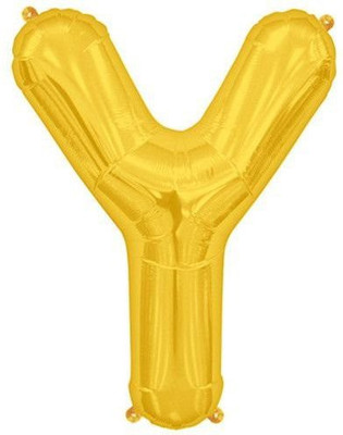 

Priyals Solid Golden - Y Balloon(Gold, Pack of 1)