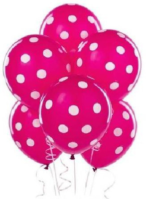 

Homeshopeez Printed DOT-BALON-PNK-30 Balloon(Pink, Pack of 30)