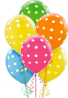 

Homeshopeez Printed DOTMULTICOL-30 Balloon(Multicolor, Pack of 30)