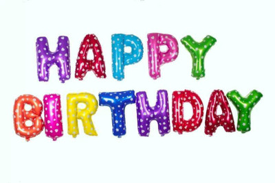 

DDI Printed Happy Birthday Foil Balloon(Multicolor, Pack of 1)