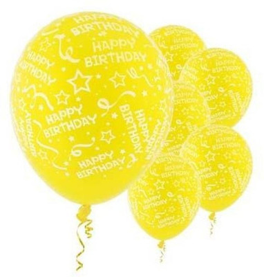 

Funcart Printed EHBYLW-FUN Balloon(Yellow, Pack of 5)