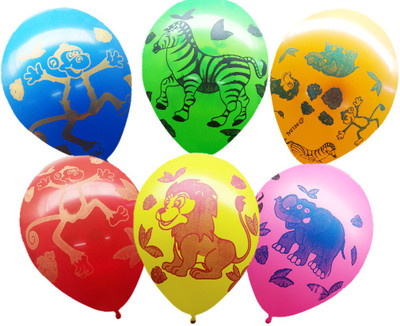 

Ziggle Printed ANI25 Balloon(Multicolor, Pack of 25)