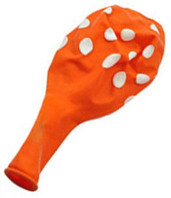 

Shatchi Printed 12" Orange Polka Dot Balloons for Party, Birthday,Anniversary, Celebrations-5pcs Balloon(Orange, Pack of 1)
