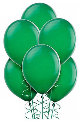 

Jamboree Solid 1DarkGreen50 Balloon(Green, Pack of 50)